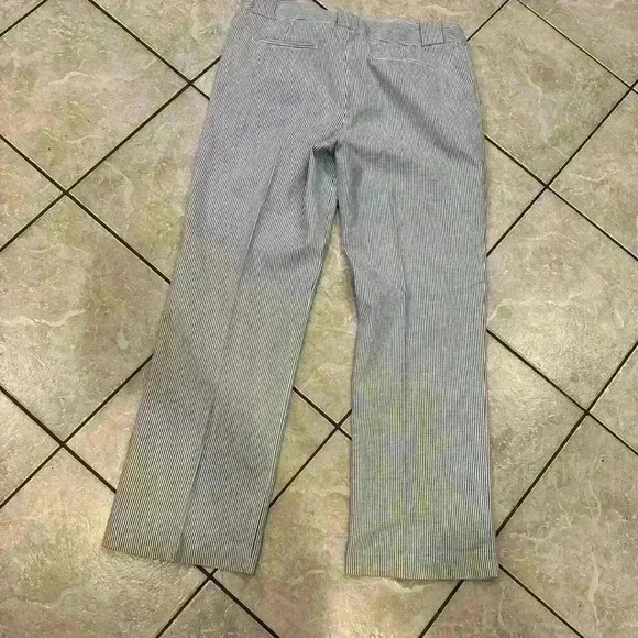 Attention Blue and White Pen Stripes Trousers Size 12 - Picture 2 of 4